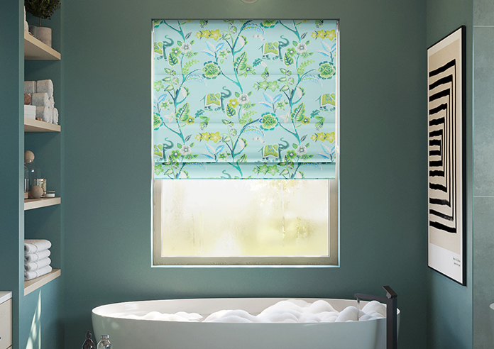 Gujarat, Cyan - Roman Blind - Image 3
